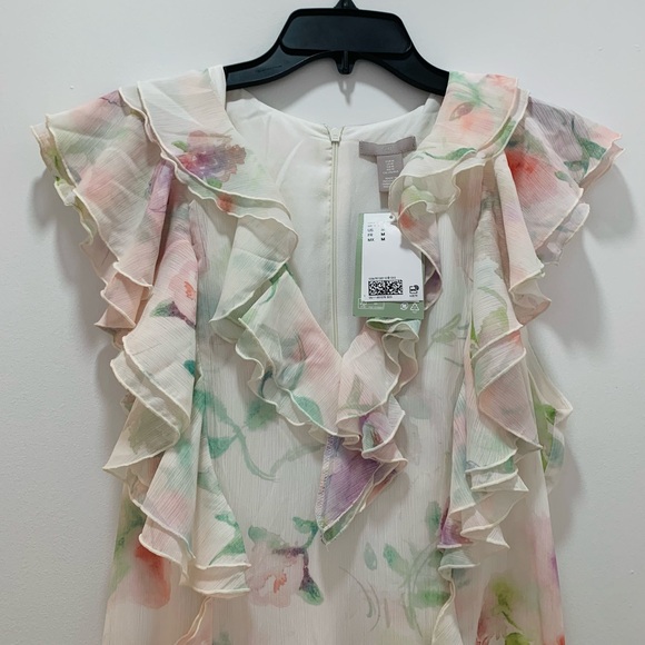 H&M Flounced Chiffon Dress - Picture 11 of 12
